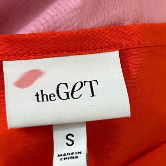 The Get Barbie Colorblock Pink/ Red Cotton Mini Dress S - Picture 8 of 9